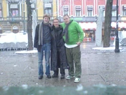 Matt Hargreaves, Tord Larsson, and Edd Gould in, Oslo, Norway, June 2007.