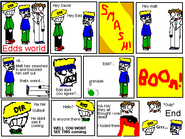 An comic that Edd made between age 12 and age 15.