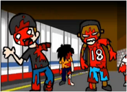 A Zombeh infested train station.