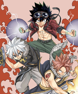 Happy and Other Fairy Tail Character Designs in Edens Zero