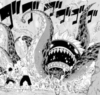 Shiki and the others face a giant monster