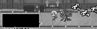 Pixel Rebecca being chased by Pixel Joker