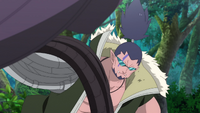 Orc throws the head to Mora and Shiki Anime