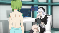 Kleene having a check up with Sister Anime