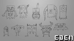 Sketches of the creatures
