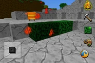 This shows the user burning some leaves. (Creatures are also flammable)