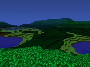 The first screenshot of 2.0 terrain generation