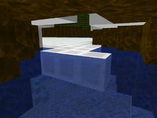 Top of water becomes ice, except when water has something else over it.