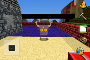 Nergle standing on a beach