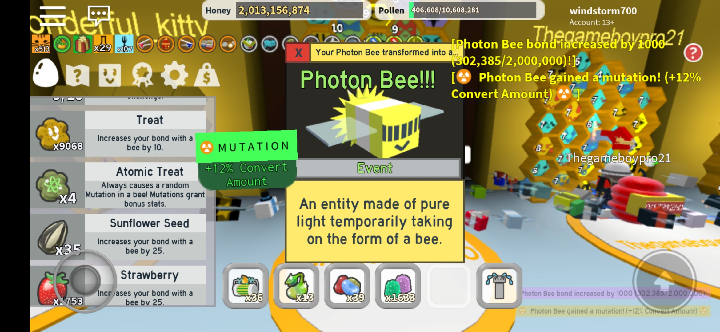 Roblox Bee Swarm Simulator Wiki Mutation