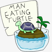 Man Eating Turtle