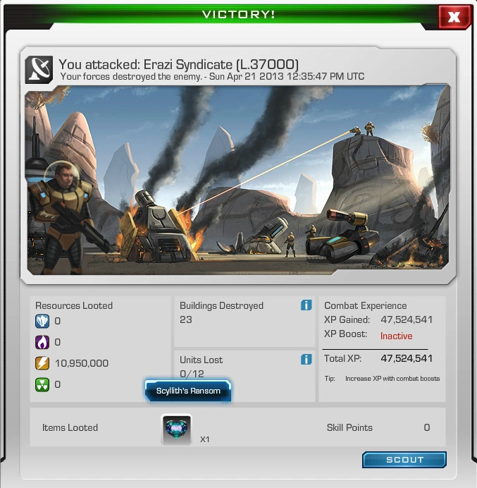 Scyllith's Ransom Looted