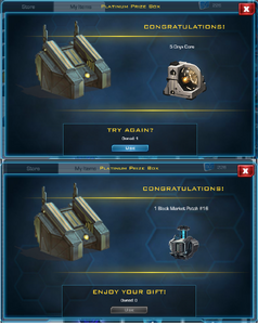 2 Platinum Prize Boxes, older look