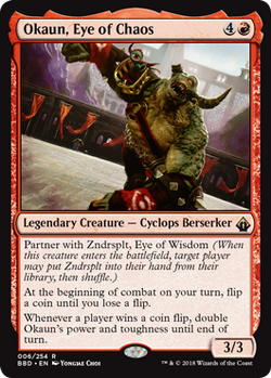 Okaun, Eye of Chaos // Zndrsplt, Eye of Wisdom | EdhCatalog Wiki | Fandom