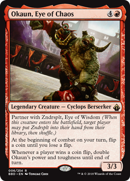 Okaun, Eye of Chaos // Zndrsplt, Eye of Wisdom | EdhCatalog