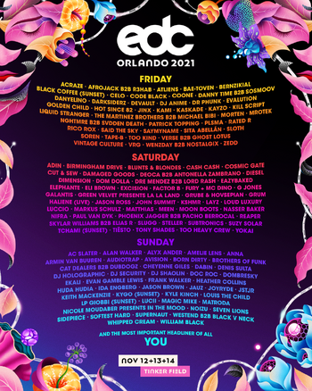 Electric Daisy Carnival Orlando 2021  EDM Wiki  Fandom