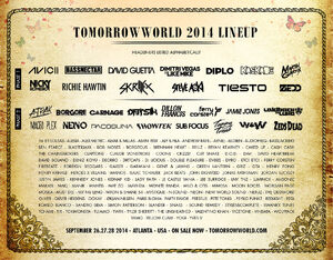 TomorrowWorld 2014 Lineup