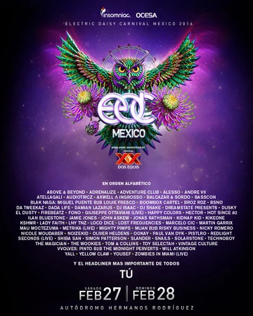 Electric Daisy Carnival Mexico 16 Edm Wiki Fandom