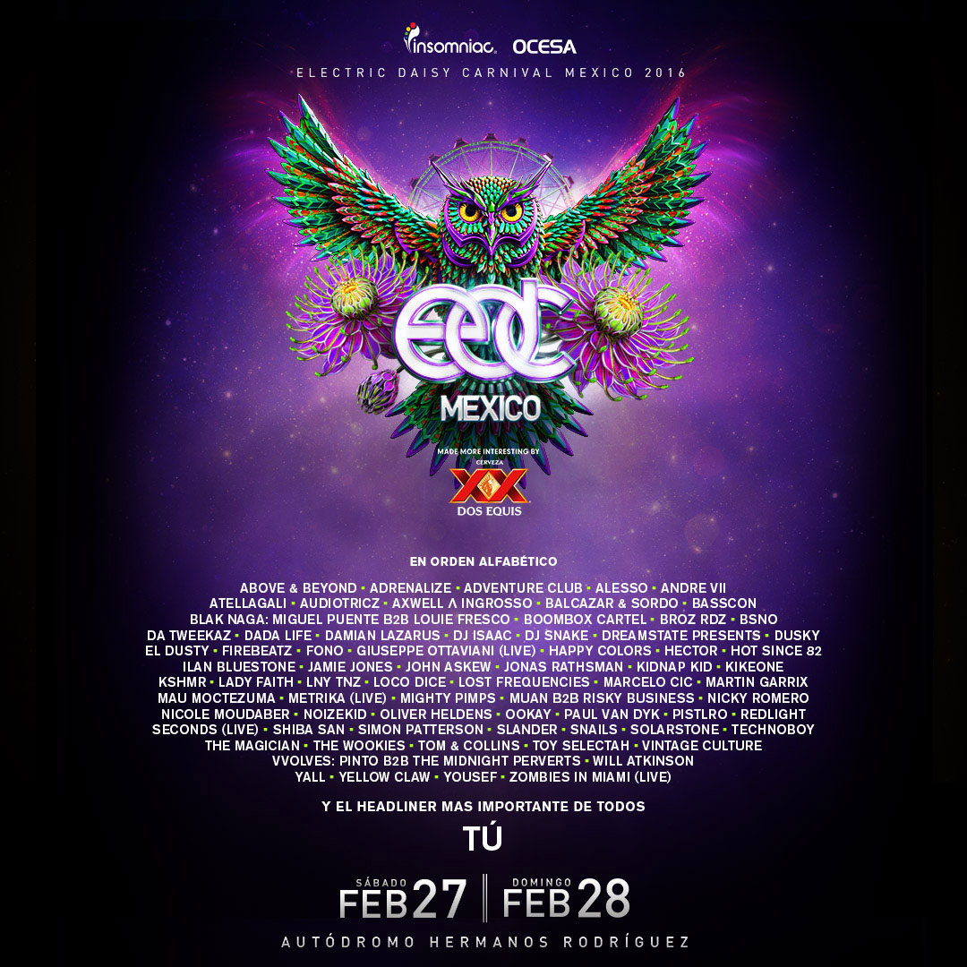 Electric Daisy Carnival Mexico 16 Edm Wiki Fandom