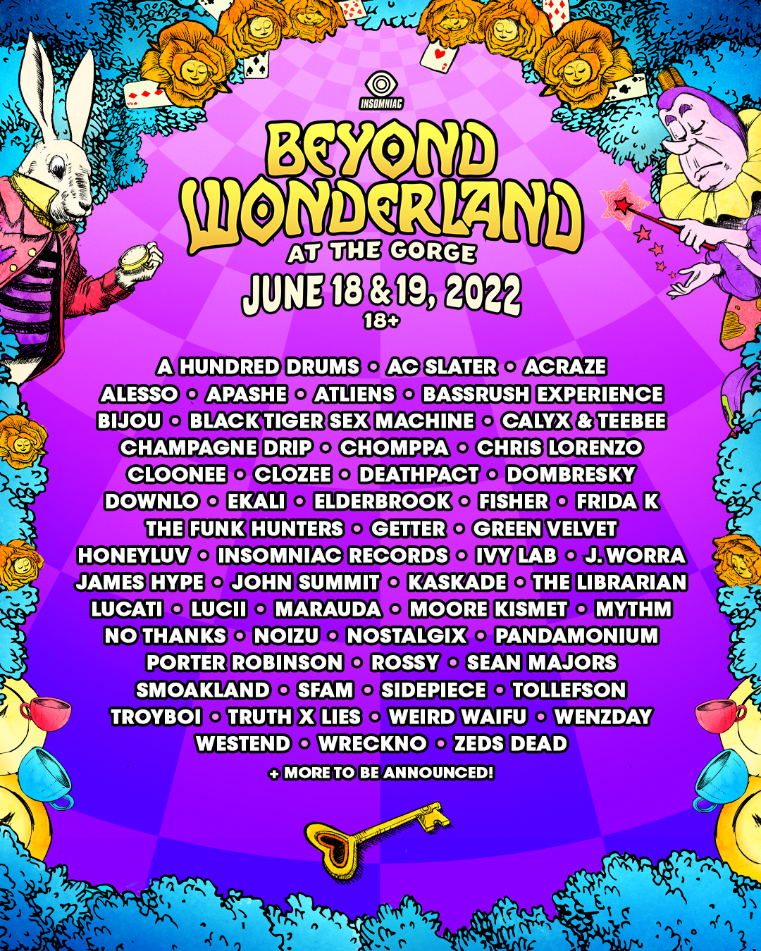 Beyond Wonderland at The Gorge Virtual Rave-A-Thon Lineup