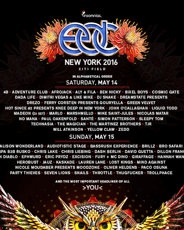 Electric Daisy Carnival New York 16 Edm Wiki Fandom