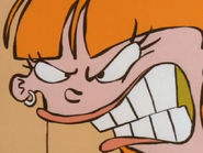 Sarah before beating the Eds for not "taking care" of Jimmy.