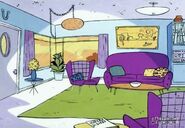 Concept art of the living room.
