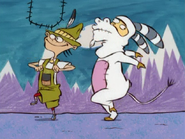 Swiss Edd and Ed as a goat.