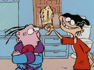 Why was Edd carrying around a loofah?