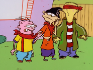 Ed, Edd, and Eddy as Wee Roaches.