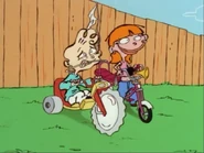 "Jeepers, Sarah. Ed's scaring the Mr. BoJangles out of me."