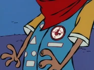 The Map Direction Badge, about to be ripped off.