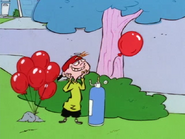 It was Kevin all along who let go of the balloon in the first place.