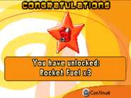 Unlocking the Rocket Fuel x3 powerup.