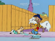 Rolf as "The Guardian Pigeon."