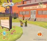PCJH as seen in the game. Notice how it is spelled "Peach Creek High" like in "Ed, Edd n Eddy's Hanky Panky Hullabaloo".