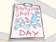 The Booster Shot Day flier.