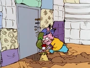 Eddy using Ed as a shovel.