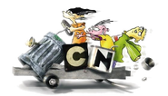 The Garbage Speeder in official Cartoon Network artwork.