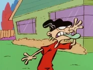 Edd in a rare moment of rebellion.