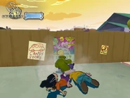 Batter-Ed crashed on a fence in Cul-de-Sac.