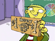A woodblock to print counterfeit dollar bills.
