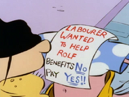 Rolf's job offer.