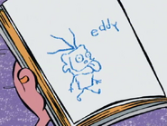 Look! A poorly drawn cartoon of Eddy, and for once, it's not this one!