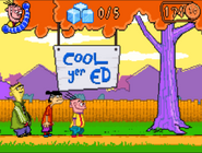 The start of the level.