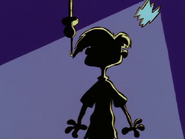 A silhouette of Rolf.