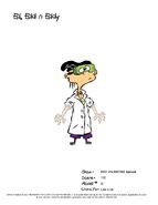 Edd in his lab outfit.