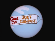 A sign for Joe's Clubhouse.