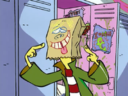 Ed's mask #1: Lowly intelligence klutz.