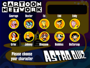 The character selection screen.